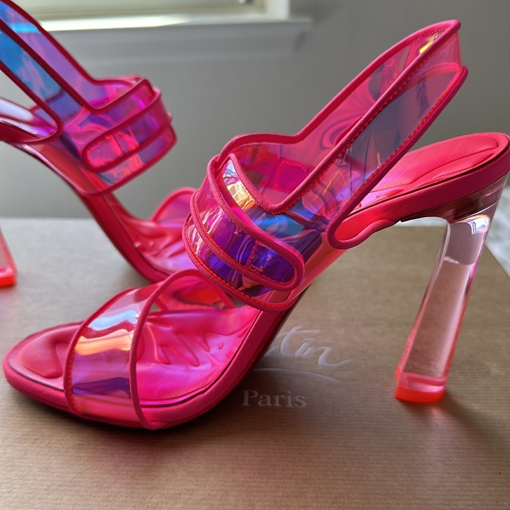NEW Christian Louboutin LOUBI DUNISS 100 Size 37 - Picture 6 of 10